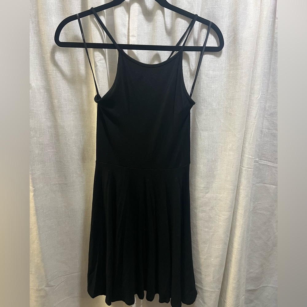 Black strappy dress